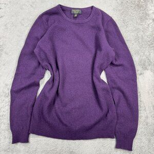 Cashmere Charter Club Luxury Sweater Purple Long Sleeve Womens S Quiet Luxury